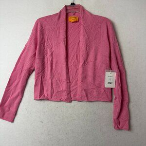 GUEST IN RESIDENCE cardigan sz S cashmere pink open cropped quiet luxury